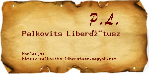 Palkovits Liberátusz névjegykártya
